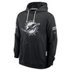 Miami Dolphins 2026 Salute to Service Sideline Dri-FIT Pullover Hoodie - Black