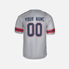 Personalized Men's New England Patriots Football Jersey Gray Legend Player Style - Custom Team, Name & Number