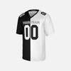 Personalized Men's Las Vegas Raiders Football Jersey Black White Split Fan Style - Custom Team, Name & Number