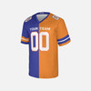 Personalized Men's Denver Broncos Football Jersey Royal Orange Split Style - Custom Team, Name & Number