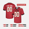 Personalized Men's Tampa Bay Buccaneers Football Jersey Red Fan Style - Custom Team, Name & Number
