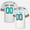 Personalized Men's Miami Dolphins Football Jersey White Alternate Style - Custom Team, Name & Number