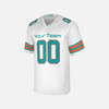 Personalized Men's Miami Dolphins Football Jersey White Alternate Style - Custom Team, Name & Number