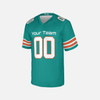 Personalized Men's Miami Dolphins Football Jersey Aqua Alternate Style - Custom Team, Name & Number