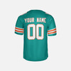 Personalized Men's Miami Dolphins Football Jersey Aqua Alternate Style - Custom Team, Name & Number