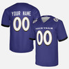 Personalized Men's Baltimore Ravens Football Jersey Purple Fan Style - Custom Team, Name & Number