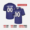 Personalized Men's Baltimore Ravens Football Jersey Purple Fan Style - Custom Team, Name & Number