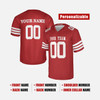 Personalized Men's San Francisco 49ers Football Jersey Scarlet Fan Style - Custom Team, Name & Number