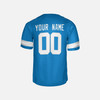Personalized Men's Detroit Lions Football Jersey Blue Fan Style - Custom Team, Name & Number