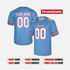 Personalized Men's Tennessee Titans Football Jersey Light Blue Retro Style - Custom Team, Name & Number