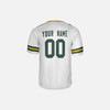 Personalized Men's Green Bay Packers Football Jersey White Fan Style - Custom Team, Name & Number