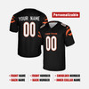 Personalized Men's Cincinnati Bengals Football Jersey Black Fan Style - Custom Team, Name & Number