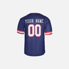 Personalized Men's New York Giants Football Jersey Royal Classic Style - Custom Team, Name & Number