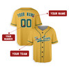 Personalized Men's Oakland Athletics Baseball Jersey Gold Alternate Style - Custom Team, Name & Number