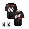 Personalized Men's San Francisco Giants Baseball Jersey Black City Connect Style - Custom Name & Number