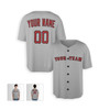 Personalized Men's Boston Red Sox Baseball Jersey Gray Away Style - Custom Team, Name & Number