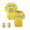 Personalized Men's Boston Red Sox Baseball Jersey Yellow City Style - Custom Team, Name & Number