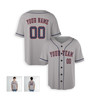 Personalized Men's Houston Astros Baseball Jersey Gray Away Style - Custom Team, Name & Number