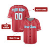 Personalized Men's Miami Marlins Baseball Jersey Red City Style - Custom Team, Name & Number