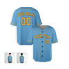 Personalized Men's Milwaukee Brewers Baseball Jersey Sky Blue City Style - Custom Team, Name & Number