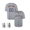 Personalized Men's New York Mets Baseball Jersey Gray Away Style - Custom Team, Name & Number