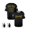 Personalized Men's Pittsburgh Pirates Baseball Jersey Black Alternate Style - Custom Logo, Name & Number