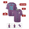 Personalized Men's Arizona Diamondbacks Baseball Jersey Purple Teal Fan Style - Custom Logo, Name & Number