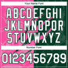 Personalized Baseball Jersey Graffiti Pattern Scratch - White Green Pink