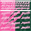 Personalized Baseball Jersey Graffiti Pattern 3D Scratch - White Green Pink