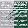 Personalized Baseball Jersey Graffiti Pattern Scratch - White Green Gray