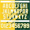 Personalized Baseball Jersey Graffiti Pattern Scratch - White Green Yellow