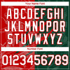 Personalized Baseball Jersey Graffiti Pattern Scratch - White Green Red