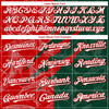 Personalized Baseball Jersey Graffiti Pattern Scratch - White Green Red