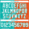Personalized Baseball Jersey Graffiti Pattern Scratch - White Orange Aqua