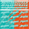 Personalized Baseball Jersey Graffiti Pattern Scratch - White Orange Aqua