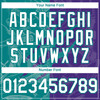 Personalized Baseball Jersey Graffiti Pattern 3D Scratch - White Purple Teal
