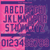 Personalized Baseball Jersey Graffiti Pattern Scratch - Purple Pink