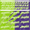 Personalized Baseball Jersey Graffiti Pattern Scratch - White Purple Neon Green