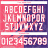 Personalized Baseball Jersey Graffiti Pattern Scratch - White Purple Neon Pink