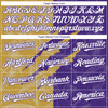 Personalized Baseball Jersey Graffiti Pattern 3D Scratch - White Purple Old Gold