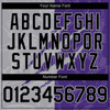 Personalized Baseball Jersey Graffiti Pattern Scratch - Black Purple Gray