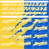 Personalized Baseball Jersey Graffiti Pattern Scratch - White Thunder Blue Yellow