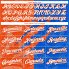 Personalized Baseball Jersey Graffiti Pattern Scratch - White Thunder Blue Orange