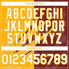Personalized Baseball Jersey Graffiti Pattern Scratch - White Burgundy Gold