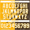 Personalized Baseball Jersey Graffiti Pattern Scratch - White Brown Gold