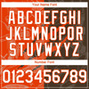 Personalized Baseball Jersey Graffiti Pattern 3D Scratch - White Brown Orange