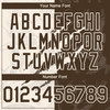 Personalized Baseball Jersey Graffiti Pattern Scratch - Brown Cream