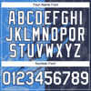 Personalized Baseball Jersey Graffiti Pattern Scratch - White Navy Blue