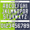 Personalized Baseball Jersey Graffiti Pattern Scratch - White Navy Neon Green