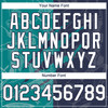 Personalized Baseball Jersey Graffiti Pattern Scratch - White Navy Teal